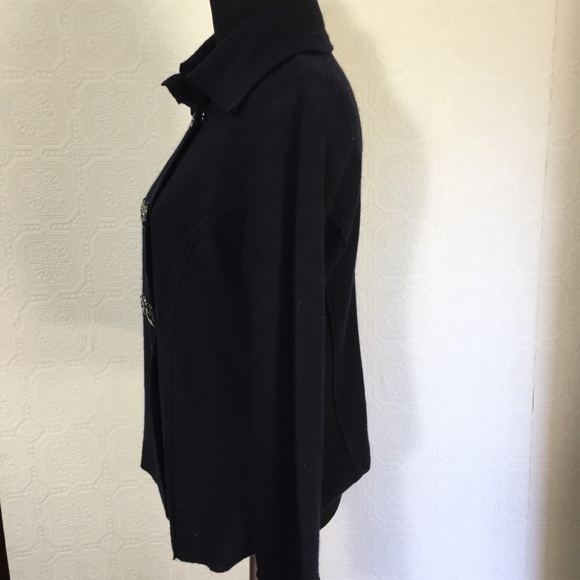 Cassandra Ray black wool blazer S - Picture 2 of 8